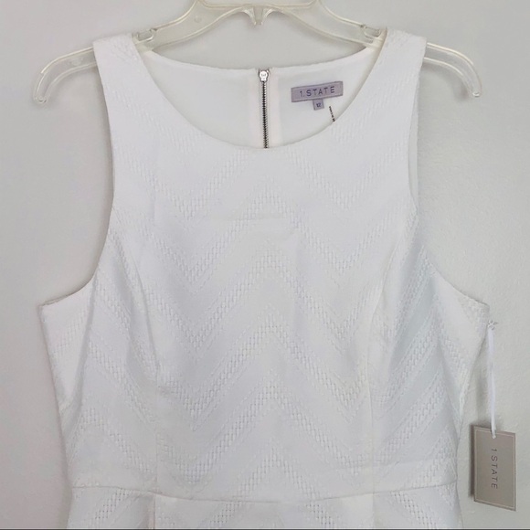 NWT! 1. State White Dress Fit and Flare Size 12 - Picture 9 of 11